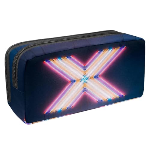 VAPOKF Federmäppchen Mäppchen, Artikeltasche pa für Teenager Mädchen, Schul-Büroartikel - gelb und pink beleuchtet X Decor, multi, 2.3x8.2x3.9in/6x21x10cm, Organizer, multi, 2.3x8.2x3.9in/6x21x10cm, VAPOKF Federmäppchen Mäppchen, Artikeltasche pa für Teenager Mädchen, Schul-Büroartikel - gelb und pink beleuchtet X Decor, multi, 2.3x8.2x3.9in/6x21x10cm, Organizer, multi, 2.3x8.2x3.9in/6x21x10cm, von VAPOKF