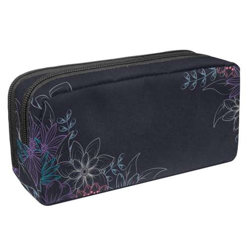 VAPOKF Federmäppchen Mäppchen, Artikeltasche pa für Teenager Mädchen, Schulbedarf - Bunte Kreide Zeichnung Blumen, multi, 2.3x8.2x3.9in/6x21x10cm, Tasche Organizer, multi, 2.3x8.2x3.9in/6x21x10cm, VAPOKF Federmäppchen Mäppchen, Artikeltasche pa für Teenager Mädchen, Schulbedarf - Bunte Kreide Zeichnung Blumen, multi, 2.3x8.2x3.9in/6x21x10cm, Tasche Organizer, multi, 2.3x8.2x3.9in/6x21x10cm, von VAPOKF