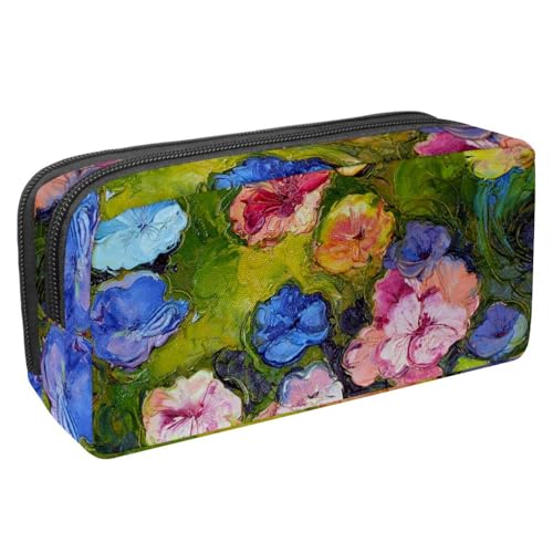 VAPOKF Federmäppchen Mäppchen, Artikeltasche pa für Teenager Mädchen, Schulbüro - Saisonale Natur Frühling Sommer Herbst Winter Blume, multi, 2.3x8.2x3.9in/6x21x10cm,, multi, 2.3x8.2x3.9in/6x21x10cm, von VAPOKF