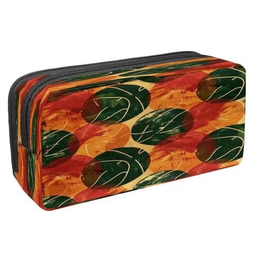 VAPOKF Federmäppchen Stiftetasche für Schüler, Schreibwaren-Tasche mit Reißverschluss, für Jungen und Mädchen, Schul- und Bürobedarf, Grunge-Malerei, Basketball, multi, 2.3x8.2x3.9in/6x21x10cm von VAPOKF