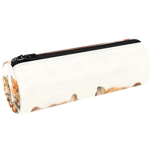 VAPOKF Federmäppchen mit Hamstermotiv "Fressen Nüsse in Schale", Münzgeldbörse, Kosmetiktasche für Studenten, Schreibwaren, Schule, Büro, Aufbewahrung von VAPOKF
