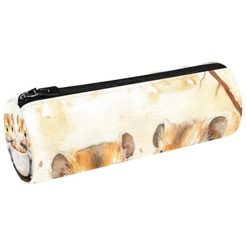 VAPOKF Federmäppchen mit Hamstern und Nüssen in Schale, Münzgeldbörse, Kosmetiktasche, Make-up-Tasche für Studenten, Schreibwaren, Schule, Büro, Aufbewahrung von VAPOKF