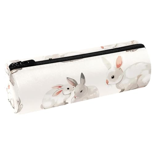 VAPOKF Federmäppchen mit niedlichem Kaninchen-Aufdruck, PU-Leder-Stifttasche für Studenten, Schreibwaren, Organizer, Tasche, Make-up-Tasche für Damen, Mädchen, Jungen, Kinder, Schule, Bürobedarf VAPOKF Federmäppchen mit niedlichem Kaninchen-Aufdruck, PU-Leder-Stifttasche für Studenten, Schreibwaren, Organizer, Tasche, Make-up-Tasche für Damen, Mädchen, Jungen, Kinder, Schule, Bürobedarf von VAPOKF