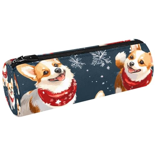 VAPOKF Federmäppchen mit rotem Schal, Stifteetui, Münzbörse, Kosmetiktasche, Make-up-Tasche für Studenten, Schreibwaren, Schule, Büro, Aufbewahrung von VAPOKF