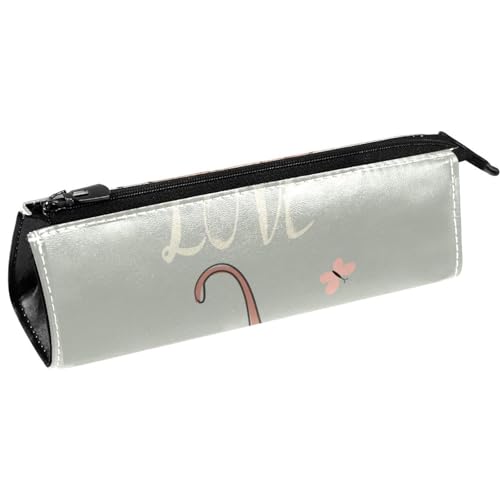 VAPOKF Federmäppchen mit zwei Hasen auf Regenschirm, Stiftetasche, Schreibwaren-Tasche, Kosmetiktasche, kompakte Reißverschlusstasche, multi, 5.5 ×6 ×20CM/2.2x2.4x7.9 in, Taschen-Organizer von VAPOKF