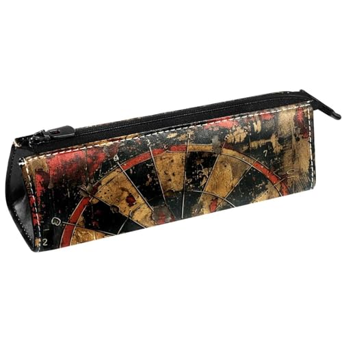 VAPOKF Grunge Dartboard-Stifttasche, Schreibwaren-Tasche, Kosmetiktasche, kompakte Reißverschlusstasche, multi, 5.5 ×6 ×20CM/2.2x2.4x7.9 in, Taschen-Organizer von VAPOKF
