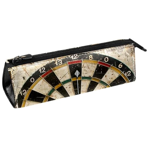 VAPOKF Grunge Dartboard-Stifttasche, Schreibwaren-Tasche, Kosmetiktasche, kompakte Reißverschlusstasche, multi, 5.5 ×6 ×20CM/2.2x2.4x7.9 in, Taschen-Organizer von VAPOKF