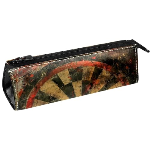 VAPOKF Grunge Dartboard-Stifttasche, Schreibwaren-Tasche, Kosmetiktasche, kompakte Reißverschlusstasche, multi, 5.5 ×6 ×20CM/2.2x2.4x7.9 in, Taschen-Organizer von VAPOKF