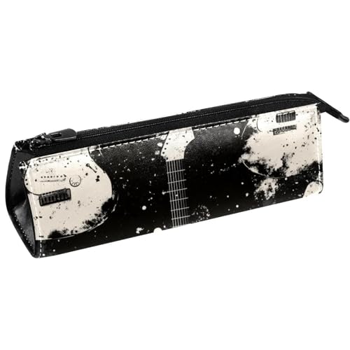 VAPOKF Grunge Gitarren-Stifttasche, Schreibwaren-Tasche, Kosmetiktasche, kompakte Reißverschlusstasche von VAPOKF