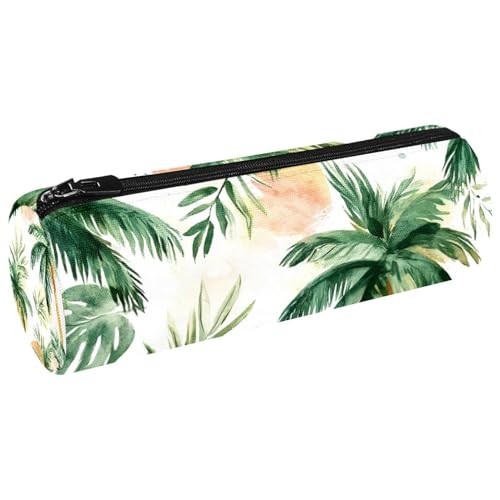 VAPOKF Grunge Hintergrund Palmen Stifteetui Münzbörse Kosmetiktasche Make-up Tasche für Schüler Schreibwaren Schule Büro Aufbewahrung von VAPOKF