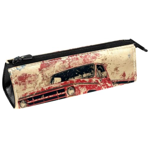 VAPOKF Grunge Red Monster Auto-Stifttasche, Schreibwaren-Tasche, Kosmetiktasche, kompakte Reißverschlusstasche von VAPOKF