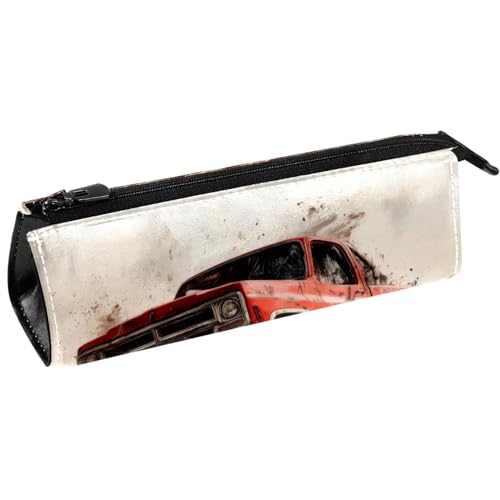 VAPOKF Grunge Red Monster Auto-Stifttasche, Schreibwaren-Tasche, Kosmetiktasche, kompakte Reißverschlusstasche von VAPOKF