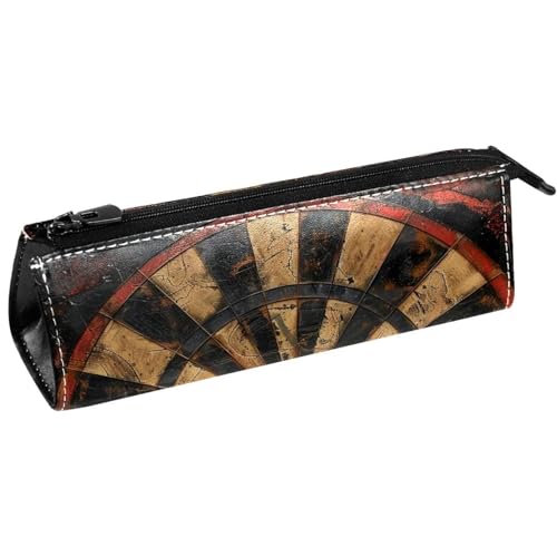 VAPOKF Grunge Stiftetasche für Dartscheibe, aus Holz, Schreibwaren, Kosmetiktasche, kompakte Reißverschlusstasche, multi, 5.5 ×6 ×20CM/2.2x2.4x7.9 in, Taschen-Organizer von VAPOKF