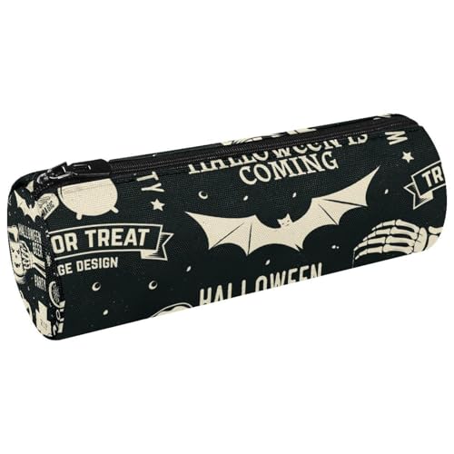 VAPOKF Halloween Skelett Hand Grab Leinwand Stifteetui Münze Geldbörse Kosmetik Make-up Tasche für Studenten Schreibwaren Schule Büro Aufbewahrung, multi, 20x6.3cm/7.9x2.5in, Federmäppchen von VAPOKF