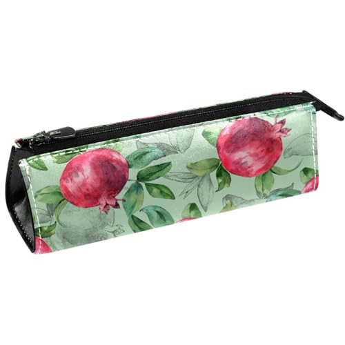 VAPOKF Handbemalter Granatapfel-Grüner Blatt-Stiftebeutel Schreibwarenbeutel Kosmetiktasche Kompakte Reißverschlusstasche, multi, 5.5 ×6 ×20CM/2.2x2.4x7.9 in, Taschen-Organizer VAPOKF Handbemalter Granatapfel-Grüner Blatt-Stiftebeutel Schreibwarenbeutel Kosmetiktasche Kompakte Reißverschlusstasche, multi, 5.5 ×6 ×20CM/2.2x2.4x7.9 in, Taschen-Organizer von VAPOKF