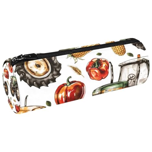 VAPOKF Harvest Farm Pumpkin Crops Canvas Pen Pencil Case Coin Purse Cosmetic Makeup Bag for Student Stationery School Office Storage, multi, 20x6.3cm/7.9x2.5in, Federmäppchen VAPOKF Harvest Farm Pumpkin Crops Canvas Pen Pencil Case Coin Purse Cosmetic Makeup Bag for Student Stationery School Office Storage, multi, 20x6.3cm/7.9x2.5in, Federmäppchen von VAPOKF