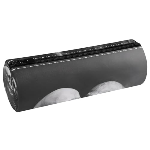 VAPOKF Horror Two Skeleton Hug Leather Barrel Pen Case Coin Purse Cosmetic Makeup Bag for Student Stationery School Office Storage VAPOKF Horror Two Skeleton Hug Leather Barrel Pen Case Coin Purse Cosmetic Makeup Bag for Student Stationery School Office Storage von VAPOKF