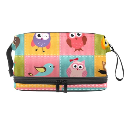 VAPOKF Kosmetiktasche für Damen und Mädchen, Motiv: Kritzelmenmenmenmenmenmen/Sonnenbrillen, Reise-Kulturbeutel, Make-up, praktische Tasche, Organizer-Tasche mit Pinselfach, Mehrfarbig 12, 27x15x14 cm von VAPOKF