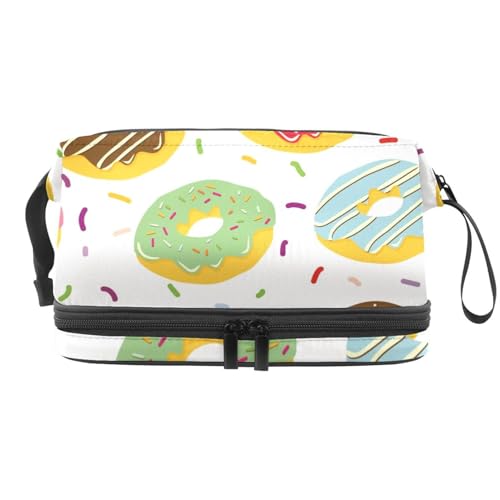 VAPOKF Kosmetiktasche für Damen und Mädchen, Motiv: Kritzelmenmenmenmenmenmen/Sonnenbrillen, Reise-Kulturbeutel, Make-up, praktische Tasche, Organizer-Tasche mit Pinselfach, Mehrfarbig 2, 27x15x14 cm von VAPOKF