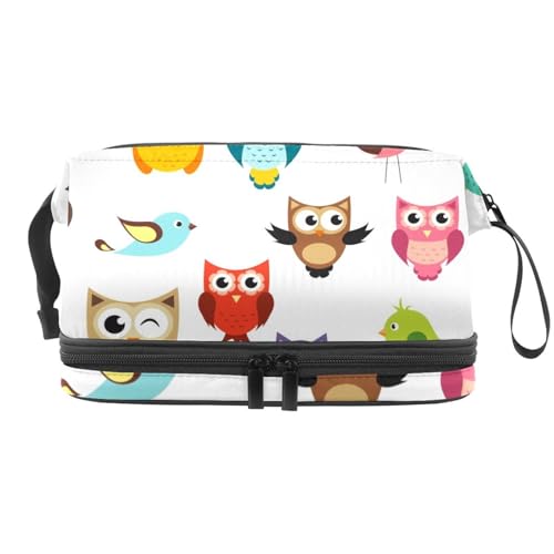 VAPOKF Kosmetiktasche für Damen und Mädchen, Motiv: Kritzelmenmenmenmenmenmen/Sonnenbrillen, Reise-Kulturbeutel, Make-up, praktische Tasche, Organizer-Tasche mit Pinselfach, Mehrfarbig 8, 27x15x14 cm von VAPOKF