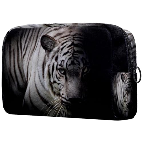 VAPOKF Kosmetiktasche mit Dinosaurier-Muster, für Damen, Reise-Kulturbeutel, groß, Make-up, praktische Tasche mit Reißverschluss, Mehrfarbig 13, 18.5x7.5x13cm/7.3x3x5.1in, Kosmetikkoffer von VAPOKF