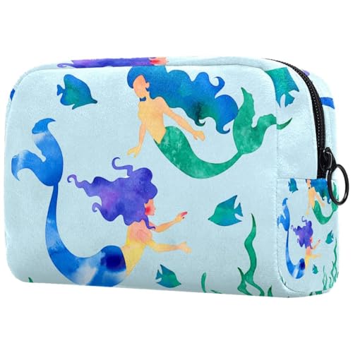 VAPOKF Kosmetiktasche mit Dinosaurier-Muster, für Damen, Reise-Kulturbeutel, groß, Make-up, praktische Tasche mit Reißverschluss, Mehrfarbig 3, 18.5x7.5x13cm/7.3x3x5.1in, Kosmetikkoffer von VAPOKF