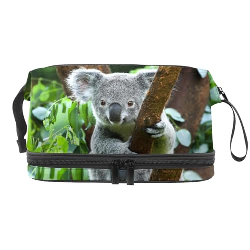 VAPOKF Kosmetiktasche mit Dinosaurier-Muster, für Damen und Mädchen, Reise-Kulturbeutel, Make-up, praktische Tasche, Organizer-Tasche mit Pinselfach, Mehrfarbig 13, 27x15x14 cm/10.6x5.9x5.5 in von VAPOKF