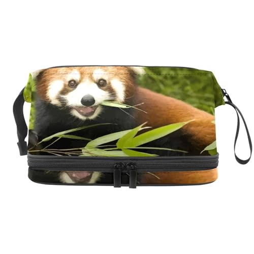 VAPOKF Kosmetiktasche mit Dinosaurier-Muster, für Damen und Mädchen, Reise-Kulturbeutel, Make-up, praktische Tasche, Organizer-Tasche mit Pinselfach, Mehrfarbig 6, 27x15x14 cm/10.6x5.9x5.5 in von VAPOKF