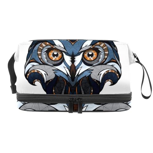 VAPOKF Kosmetiktasche mit Schmetterlingsmotiv für Damen und Mädchen, Reise-Kulturbeutel, Make-up, praktische Tasche mit Pinselfach, Mehrfarbig 8, 27x15x14 cm/10.6x5.9x5.5 in, Kosmetikkoffer von VAPOKF