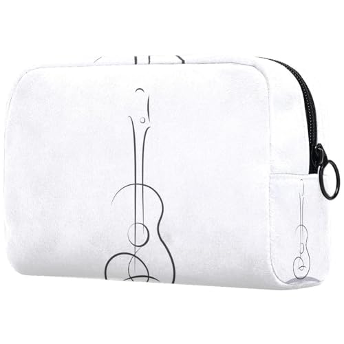 VAPOKF Kosmetiktasche mit abstraktem Blumenmuster, dekorative Ornamente, für Damen, Reise-Kulturbeutel, große Make-up-Tasche, praktische Tasche mit Reißverschluss, Mehrfarbig 12, 18.5x7.5x13cm von VAPOKF