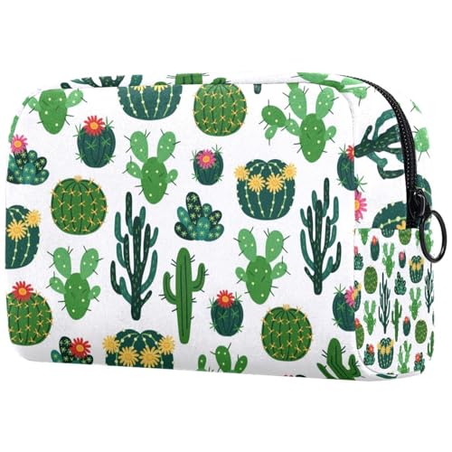 VAPOKF Kosmetiktasche mit niedlichem Dinosaurier-Motiv, für Damen, Reise-Kulturbeutel, große Make-up-Tasche mit Reißverschluss, Mehrfarbig 9, 18.5x7.5x13cm/7.3x3x5.1in, Kosmetikkoffer von VAPOKF