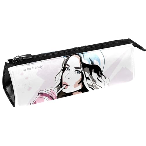 VAPOKF Mode Mädchen Stift Tasche Schreibwaren Beutel Bleistift Tasche Kosmetiktasche Tasche Kompakte Reißverschlusstasche, multi, 5.5 ×6 ×20CM/2.2x2.4x7.9 in, Taschen-Organizer von VAPOKF