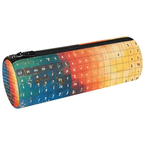 VAPOKF Old Math Table Pen Pencil Case Coin Purse Cosmetic Makeup Bag for Student Stationery School Office Storage von VAPOKF
