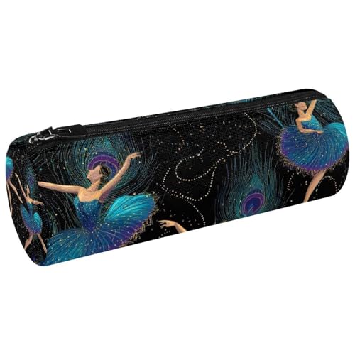 VAPOKF Peocock-Kleid Ballett Tanzen Mädchen Stifteetui Münzbörse Kosmetiktasche Make-up Tasche für Schüler Schreibwaren Schule Büro Aufbewahrung von VAPOKF