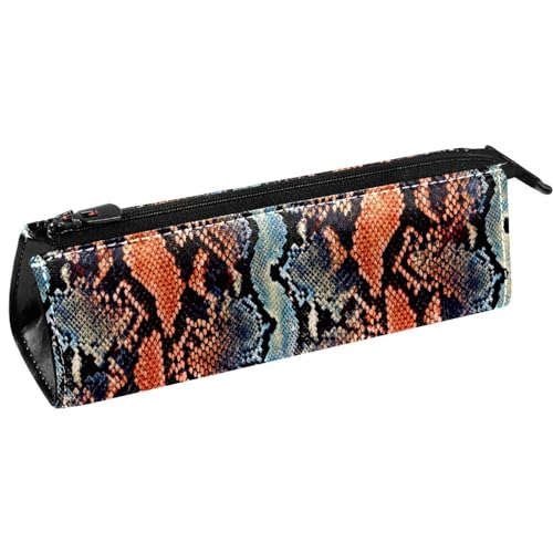 VAPOKF Python Schlange Tier Muster Stift Tasche Schreibwaren Beutel Bleistift Tasche Kosmetik Beutel Tasche Compact Zipper Tasche, multi, 5.5 ×6 ×20CM/2.2x2.4x7.9 in, Taschen-Organizer von VAPOKF