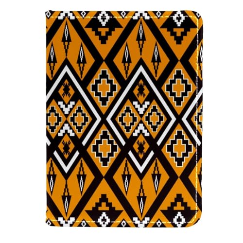 VAPOKF Reisepasshülle mit geometrischem Ethno-Muster, Leder, Kartenetui, 11,5 x 16,5 cm, multi, 11.5x16.5cm/4.5x6.5 in, Vintage VAPOKF Reisepasshülle mit geometrischem Ethno-Muster, Leder, Kartenetui, 11,5 x 16,5 cm, multi, 11.5x16.5cm/4.5x6.5 in, Vintage von VAPOKF