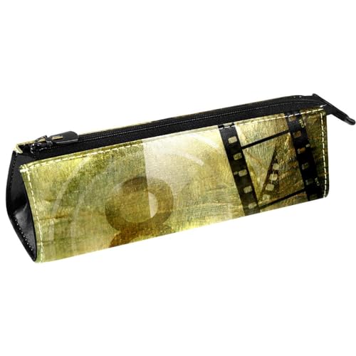 VAPOKF Retro-Film-Stifttasche, Schreibwaren-Tasche, Kosmetiktasche, kompakte Reißverschlusstasche, multi, 5.5 ×6 ×20CM/2.2x2.4x7.9 in, Taschen-Organizer von VAPOKF