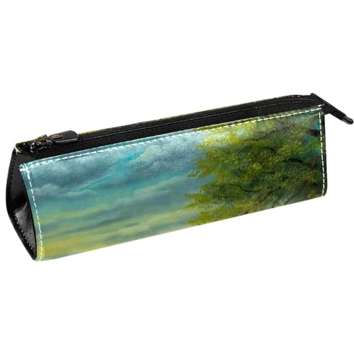 VAPOKF Schafe und Mädchen Landschaft Landschaft Stift Tasche Schreibwaren Beutel Bleistift Tasche Kosmetiktasche Tasche Kompakte Reißverschlusstasche, multi, 5.5 ×6 ×20CM/2.2x2.4x7.9 in, von VAPOKF