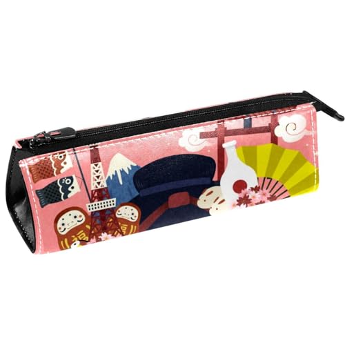 VAPOKF Schöne japanische Frauen Stift Tasche Schreibwaren Beutel Bleistift Tasche Kosmetiktasche Tasche Compact Zipper Tasche, multi, 5.5 ×6 ×20CM/2.2x2.4x7.9 in, Taschen-Organizer von VAPOKF