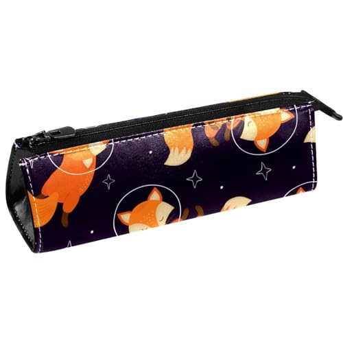 VAPOKF Sleeping Foxes Stifttasche Schreibwarenbeutel Bleistifttasche Kosmetiktasche Kompakte Reißverschlusstasche, multi, 5.5 ×6 ×20CM/2.2x2.4x7.9 in, Taschen-Organizer von VAPOKF