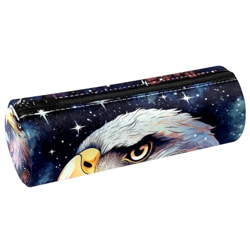 VAPOKF Stifteetui aus PU-Leder mit Adler bei Sternennacht, Münzgeldbörse, Kosmetiktasche für Studenten, Schreibwaren, Schule, Arbeit, Büro, multi, 20x6.3cm/7.9x2.5in, Federmäppchen VAPOKF Stifteetui aus PU-Leder mit Adler bei Sternennacht, Münzgeldbörse, Kosmetiktasche für Studenten, Schreibwaren, Schule, Arbeit, Büro, multi, 20x6.3cm/7.9x2.5in, Federmäppchen von VAPOKF