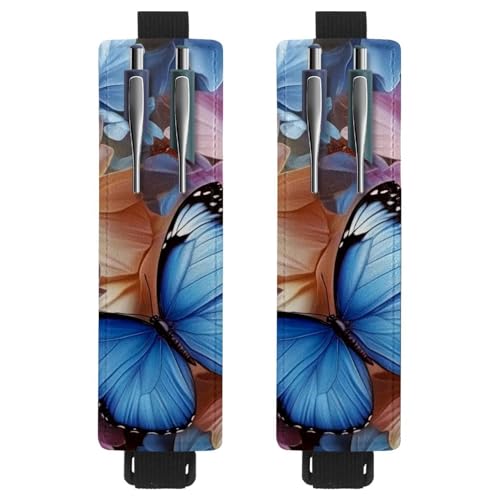 VAPOKF Stifthalter für Notizbücher, verstellbar, elastisches Band, Stifthalter aus PU-Leder, Stifteetui für Hardcover-Zeitschriften, Bücher, Planer, Ordner, Tablets – Farbiger von VAPOKF