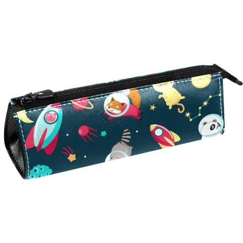 VAPOKF Tiere Astronauten von Panda Waschbär Katze und Fuchs Stift Tasche Schreibwaren Beutel Bleistift Tasche Kosmetiktasche Tasche Compact Zipper Tasche, multi, 5.5 ×6 ×20CM/2.2x2.4x7.9 in, von VAPOKF