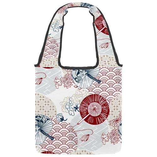 VAPOKF Traditions Fans Canvas Tote Bags, Damen Schulterhandtaschen, Große Wiederverwendbare Tragetasche Schultertasche für Schule Arbeit Büro Reisen Einkaufen Casual von VAPOKF