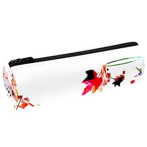 VAPOKF Weinglas auf Musiknotenpersonal Lederfass Stifteetui Münzgeldbörse Kosmetiktasche für Schüler Schreibwaren Schule Büro Aufbewahrung, multi, 20x6.3cm/7.9x2.5in, Federmäppchen VAPOKF Weinglas auf Musiknotenpersonal Lederfass Stifteetui Münzgeldbörse Kosmetiktasche für Schüler Schreibwaren Schule Büro Aufbewahrung, multi, 20x6.3cm/7.9x2.5in, Federmäppchen von VAPOKF