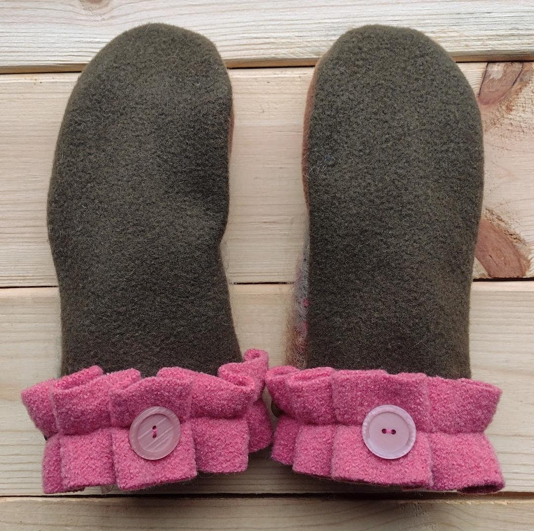 Handgemachte Warme Handschuhe Aus Wiederverwendeter Wolle , Warm, Bequem Und Perfekt Für Winterspaß von VARDesigns4You