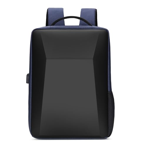 VARLIVOO Laptop Rucksack Herren Anti Diebstahl Rucksack Laptop-Rucksack 15 Zoll Business Rucksack Wasserdicht Reiserucksack Mit USB-Anschluss Daypack Arbeit Business Reise Polyester Blau von VARLIVOO
