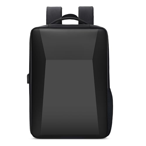 VARLIVOO Laptop Rucksack Herren Anti Diebstahl Rucksack Laptop-Rucksack 15 Zoll Business Rucksack Wasserdicht Reiserucksack Mit USB-Anschluss Daypack Arbeit Business Reise Polyester Schwarz von VARLIVOO