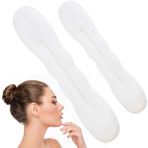 VARMDUKKE 2 x Haarknotenmacher, 2 Größen, rutschfeste Dutt, faule Lockenwickler, Clip für Frauen, wiederverwendbarer Schwamm, Haarknotenformer, Hochsteckfrisuren, Zubehör für Hochzeiten, Partys, den von VARMDUKKE