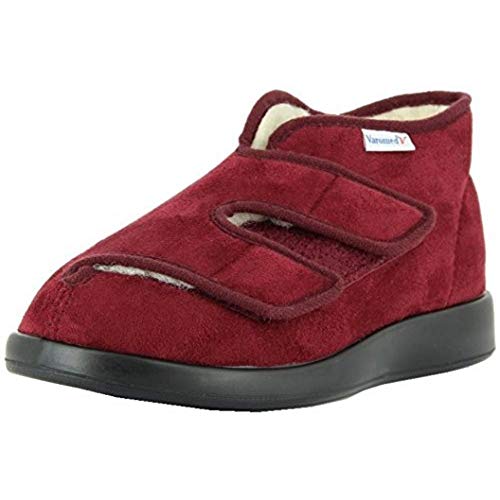 VAROMED Genua Winter Gesundheitsschuhe Damen & Herren Bordeaux I Gr. 42 I Mit Schurwolle warm gefütterte orthopädische Schuhe für geschwollene Füße I Made in Germany von VAROMED